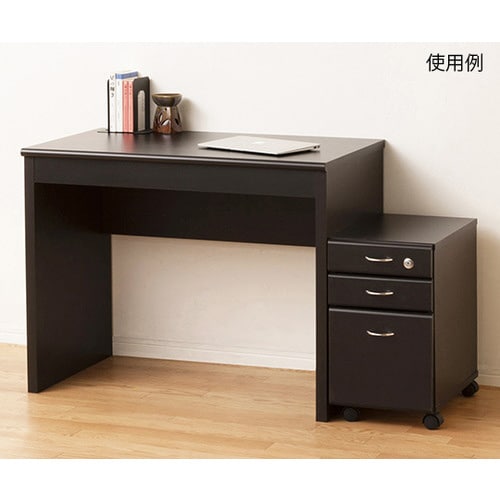 フェイバー デスク90鍵付 ブラウン 93103