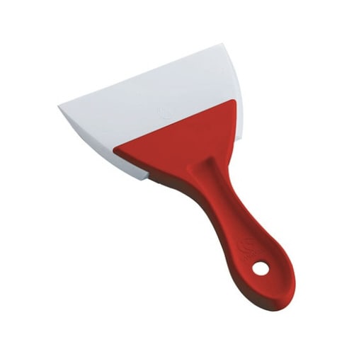 PC柄三角シリコンゴムヘラ 赤 大