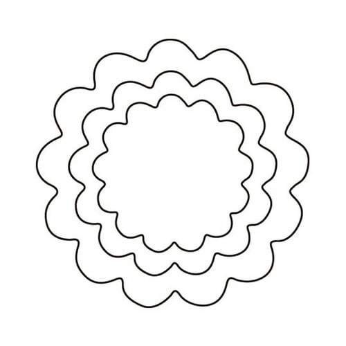 野菜抜 3PC 菊の花