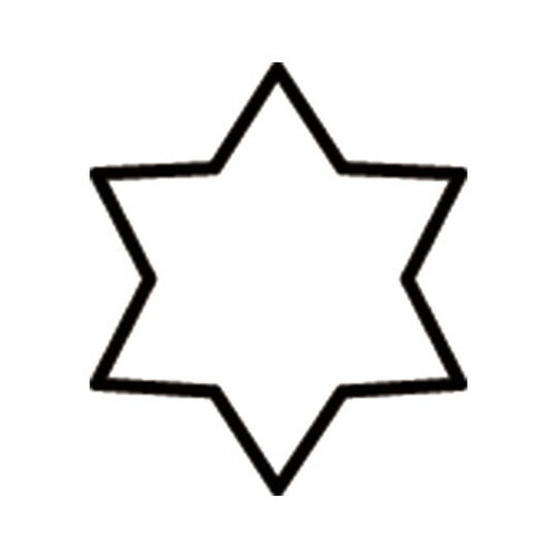 生抜 極小 六ッ星