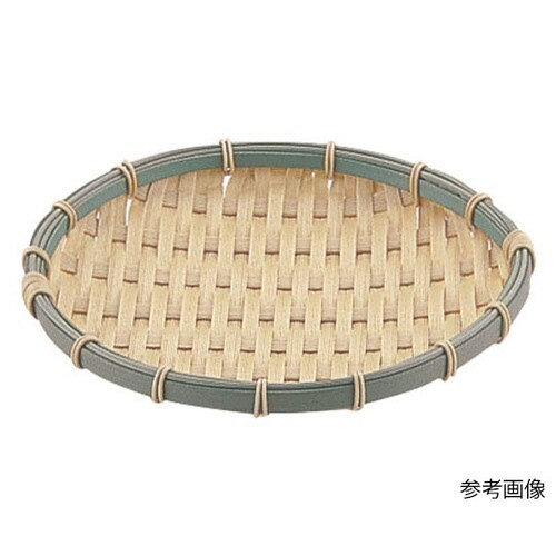 PPラタン竹タイプ丸型浅ざる
