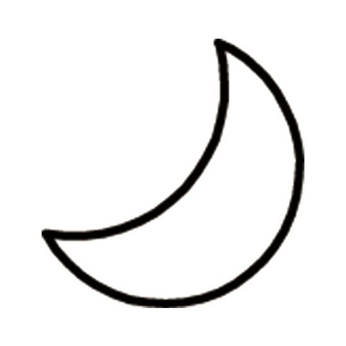 生抜 極小 三日月