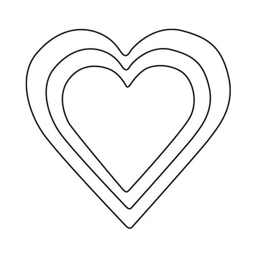 野菜抜 3PC ハート