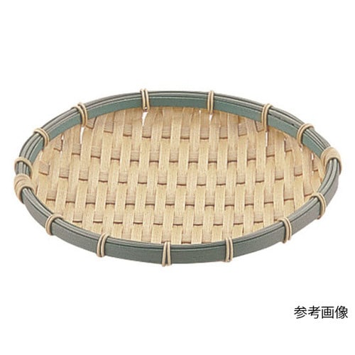 PPラタン竹タイプ丸型浅ざる