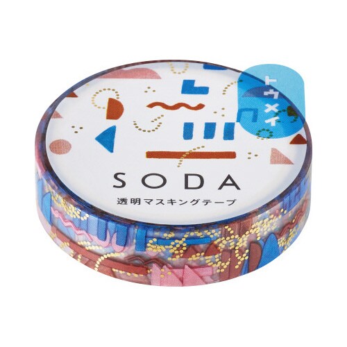 ソ−ダ 透明マステ(パ−ツ) 10mm幅X3