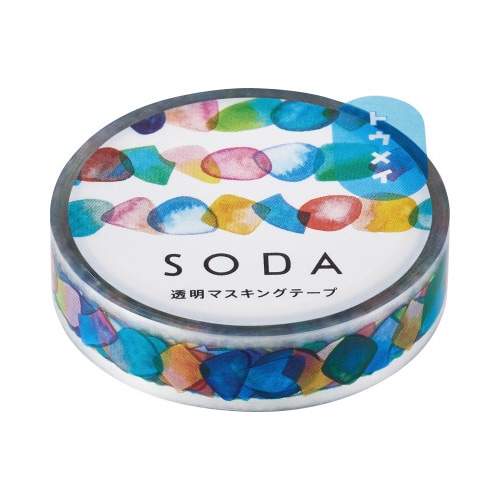 ソ−ダ 透明マステ(ドロップ) 10mm幅X3