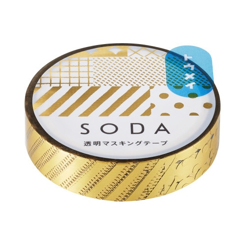ソ−ダ 透明マステ(ミックス) 10mm幅X3