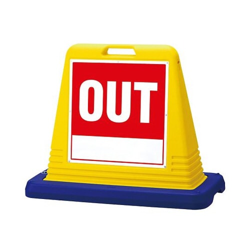 サインキューブ OUT 片WT付 874−111A