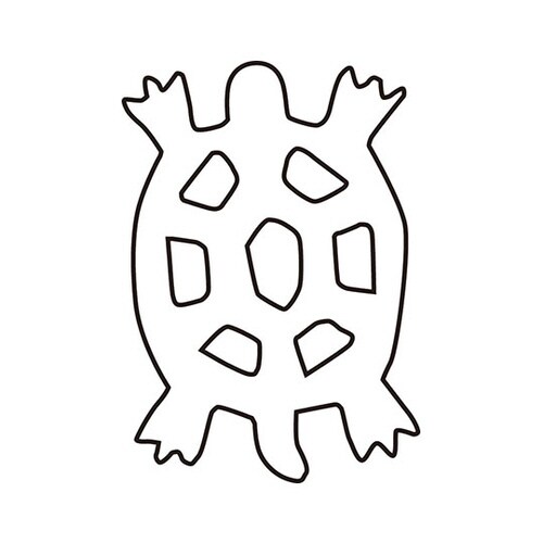 中華細工用抜型 亀 小小