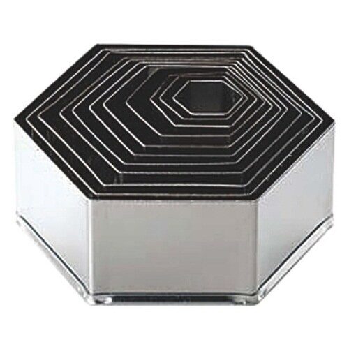 18−8パテ抜12PC入(缶入)亀甲