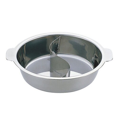 UK チリ鍋 2仕切り(蓋無し) 33cm