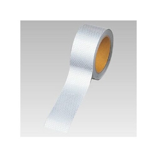 高輝度テープ 白 45mm幅×10m 374−77