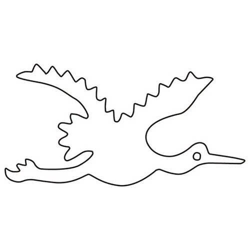 中華細工用抜型 鶴 小