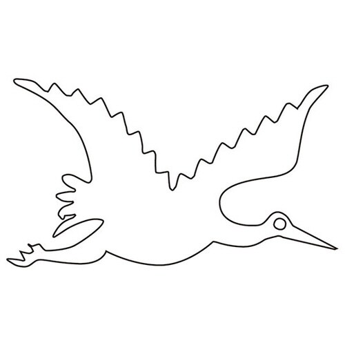 中華細工用抜型 鶴 大