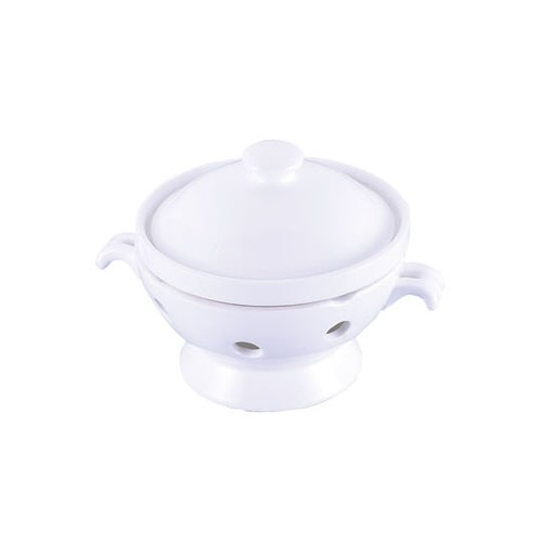 特白磁蓋付チンタンボール・スタンドセット