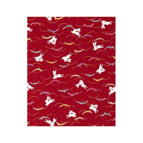 綿座布団HYウサギ51052赤