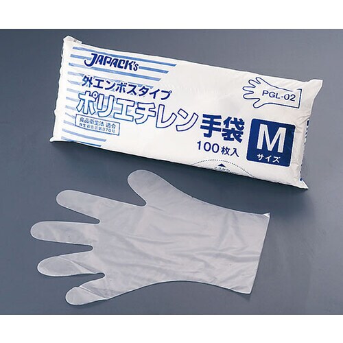 ポリエチレン手袋 M(100枚入) PGL−02