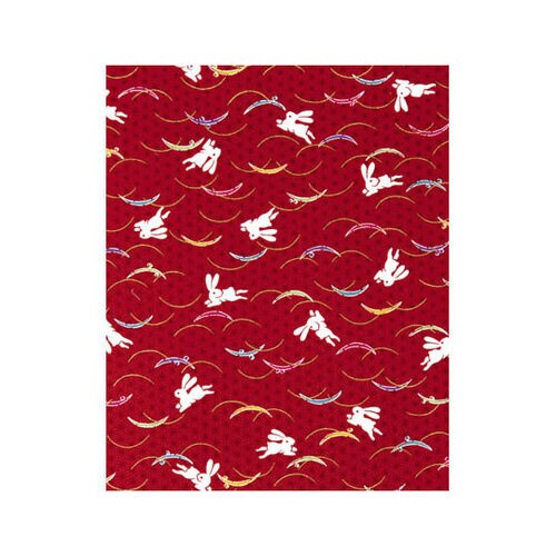 綿座布団HYウサギ51052赤