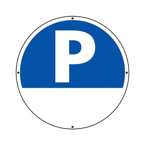 サインタワー用標識 丸表示 P空欄 887−703