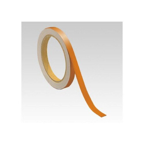 反射テープ 橙 10mm幅×10m 374−35