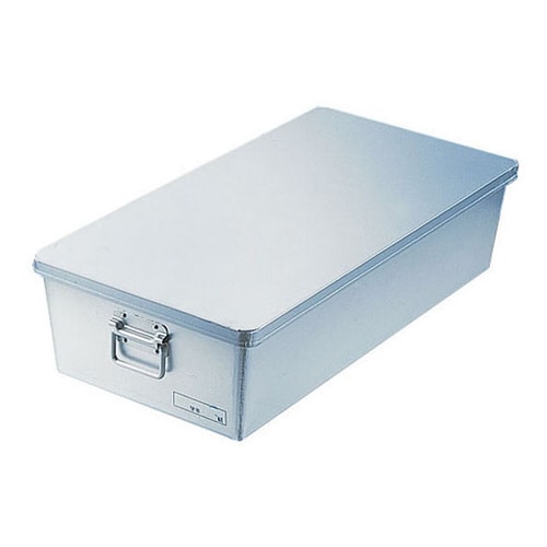 アルマイト 給食用パン箱浅型(蓋付) 260