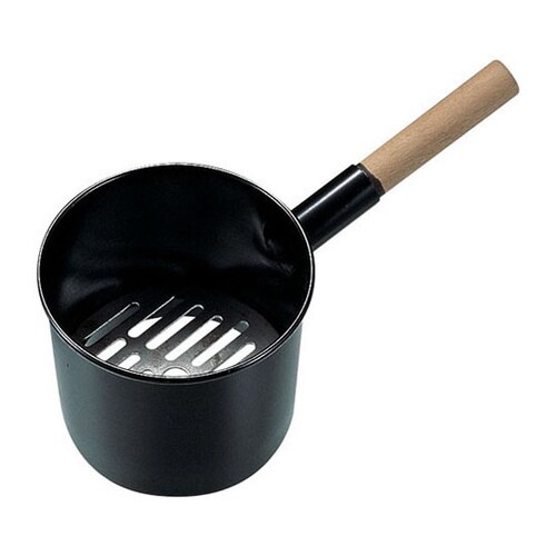 木柄鉄ジャンボ火起し(鉄目皿付) 中 21cm