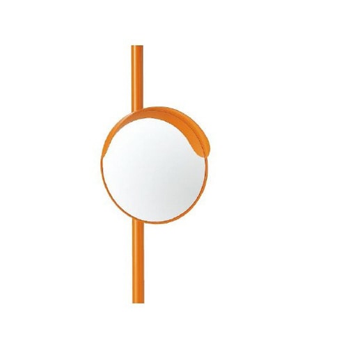 カーブミラー300mmφ一面鏡ポール付