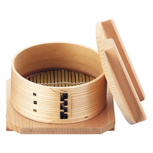 杉 セイロセット (蓋・すだれ・台付)