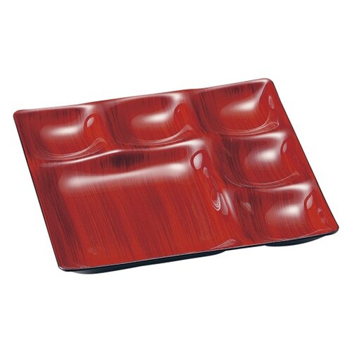 ベガスプレート 赤茶刷毛目 M−22−46