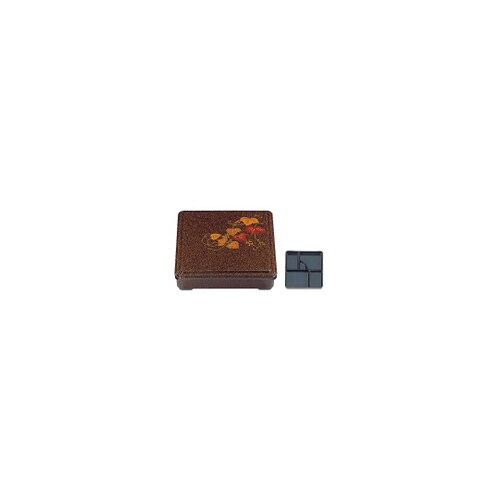 7.5寸角角弁当パールツタ(固定仕切)