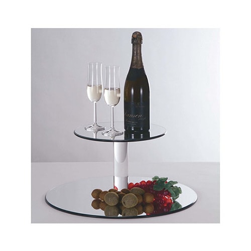 二段オードブルスタンド(ミラートレイ) 5167