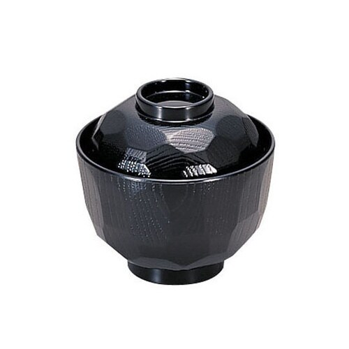 ニュー3.2寸亀甲小吸椀 黒 RSI26