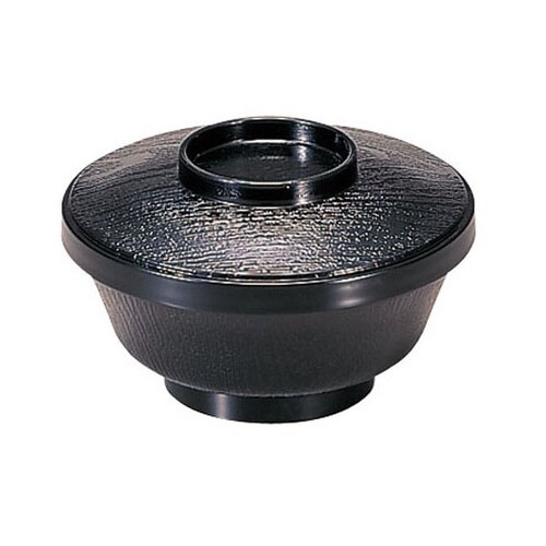 まゆ型飯器 黒内朱 RHV41