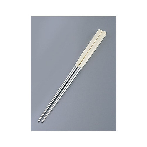 PC柄ステンレス軽量箸(スベリ止付)