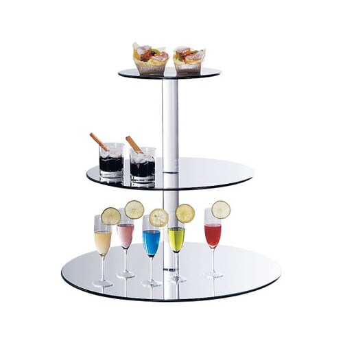 三段オードブルスタンド(ミラートレイ)