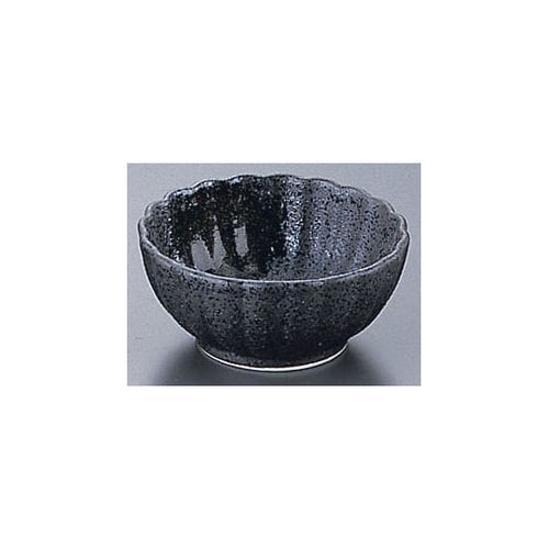 AZ4−343 黒伊賀菊小付