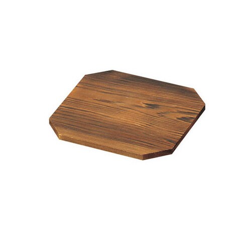 焼杉 八角敷板 18cm