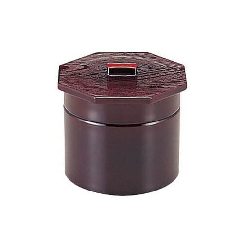 3寸武蔵野椀 溜内朱2段 RHV24