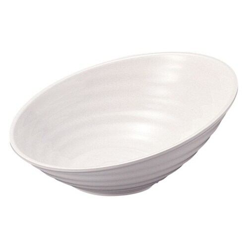 メラミン ロクロ目ハス切盛鉢 小 35cm