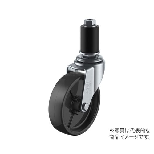 LTF型キャスター自在車ゴムパイプ差し込み式