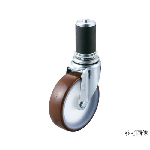 ETF型キャスター自在車ゴムパイプ差し込み式