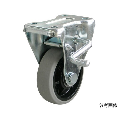 KB型キャスター固定車プレート式(ストッパー付)
