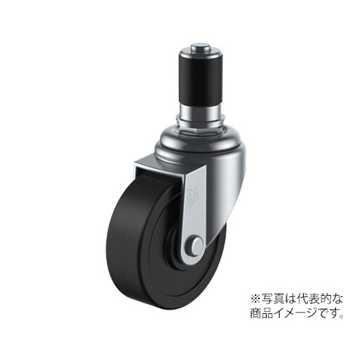 STF型キャスター自在車ゴムパイプ差し込み式