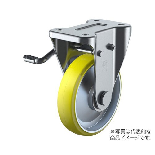 KB型キャスター固定車プレート式(ストッパー付)