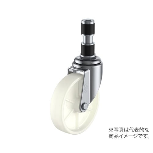 ETF型キャスター自在車ゴムパイプ差し込み式