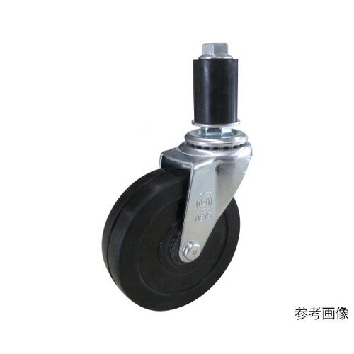 LTF型キャスター自在車ゴムパイプ差し込み式