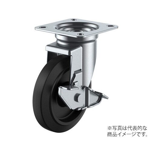 J−S型キャスター自在車プレート式(ストッパー付)