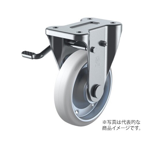 KB型キャスター固定車プレート式(ストッパー付)