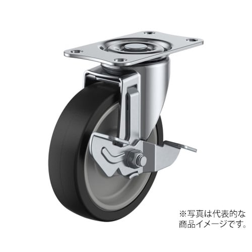 E−S型キャスター自在車プレート式(ストッパー付)