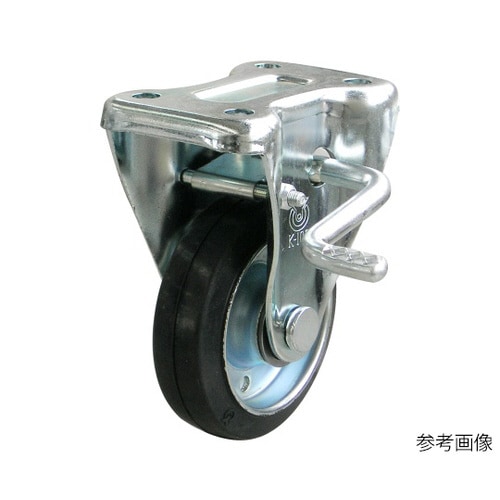 KB型キャスター固定車プレート式(ストッパー付)